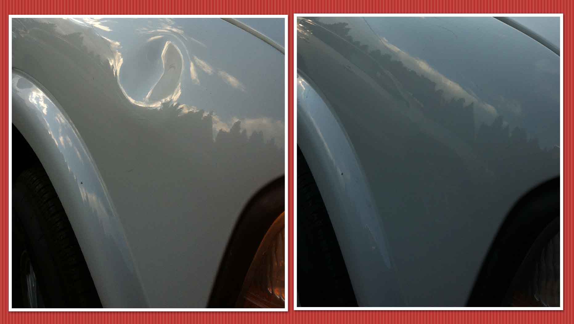 Jimmy Paintless Dent Removal Portland before afterC